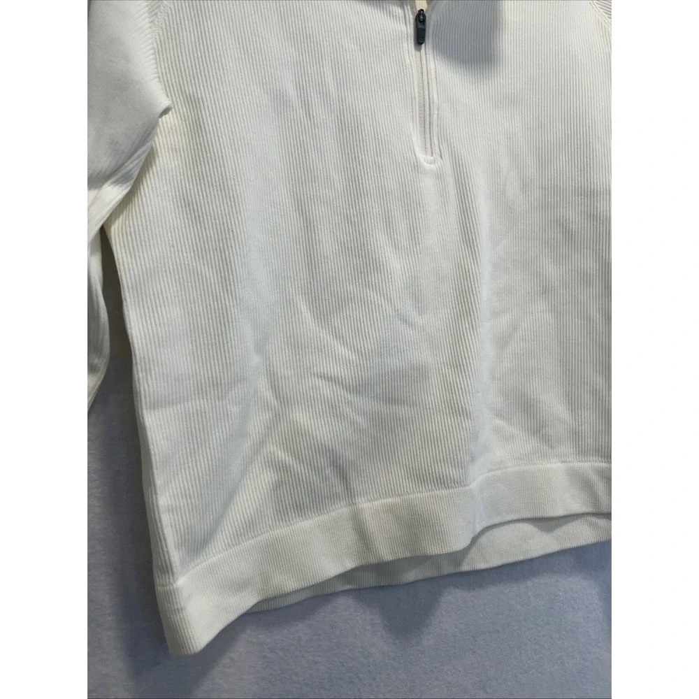 Ivory Women's 1/2 Zip Cropped DSG ACTIVE SWEATER Large‎